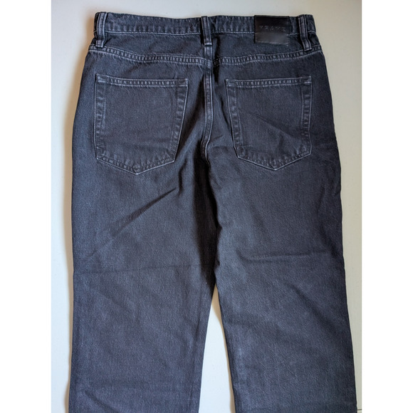 NWOT FRAME The Beaded Ankle Straight Jeans Size 27 Portia Black #3A516 - Picture 9 of 13